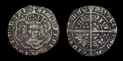 World Coins - HENRY VII SILVER GROAT, CLASS IIIb MINT MARK PANSY