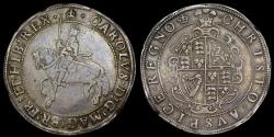 World Coins - CHARLES I, SILVER CROWN, EX. BROOKER COLLECTION