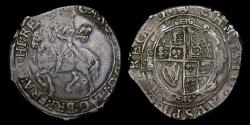 World Coins - CHARLES I, SILVER HALFCROWN, GROUP IV UNDER THE KING