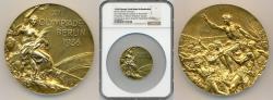 World Coins - 1936 Olympic Gold Medal in Basketball Presented by James Naismith NGC