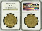 World Coins - 1803 Mexico Gold 8 Escudos AU55 NGC