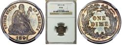 Us Coins - 1891-O 10C MS66PL NGC