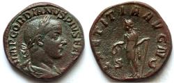 Ancient Coins - Gordian III (238-244), AE Sestertius, Rome, AD 241-243