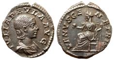 Ancient Coins - Julia Paula (AD 219-220). AR denarius (20mm, 2.99 gm, 6h). Rome, AD 219-220.