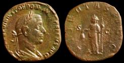 Ancient Coins - Trebonianus Gallus (251-253), Sestertius, Rome, AD 251-253, AE (16,8g 30mm),