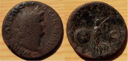 Ancient Coins - Nero. 54-68 AD. AE As (9.44g, 28mm). Rome. 65 AD.