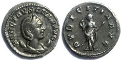 Ancient Coins - Herennia Etruscilla Silver Antoninianus PVDICITIA AVG