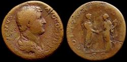 Ancient Coins - Hadrian, 117-138. AE Sestertius (30 mm, 24.79 g,), Rome, 133-circa 135.