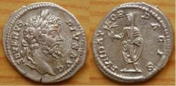 Ancient Coins - Septimius Severus. Denarius (Silver, 18 mm, 3.60 g,), Rome, 201-202.