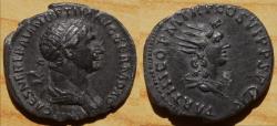 Ancient Coins - Trajan AR Denarius. Rome, AD 116-117.