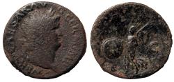 Ancient Coins - Nero. 54-68 AD. AE As (9.44g, 28mm). Rome. 65 AD.