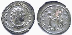 Ancient Coins - Valerian I (AD 253-260). AR antoninianus (23mm, 3.20 gm,).  Samosata.