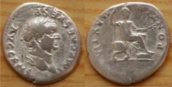 Ancient Coins - Vespasian AR Denarius. Rome, AD 73.