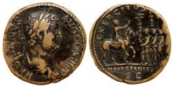 Ancient Coins - Hadrian. A.D. 117-138. Æ sestertius (32 mm, 23.06 g,). Rome mint