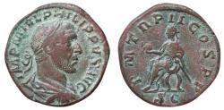 Ancient Coins - Philip I, 244 – 249 Sestertius 245, Æ 25.84 g