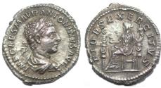 Ancient Coins - Elagabalus, 218-222. Denarius (Silver, 2.85g ), 218-219.