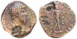 Ancient Coins - EXTREMELY RARE UNLISTED Lucius Verus AE Sestertius