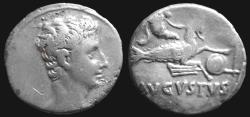 Ancient Coins - Augustus AR Denarius. Spanish mint (Colonia Patricia?), July 18-17/16 BC.