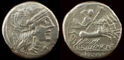 Ancient Coins - M. Papirius Carbo (122 BC). AR denarius (18mm , 3.43g). Rome.