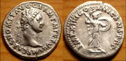 Ancient Coins - Domitian, A.D. 81-96. AR denarius minted A.D. 87.