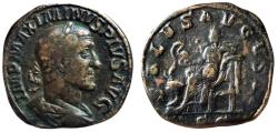 Ancient Coins - Maximinus I Thrax (AD 235-238). Rome AE Sestertius (23.76 g)