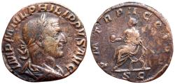 Ancient Coins - Philip I, 244 – 249 AE Sestertius 245