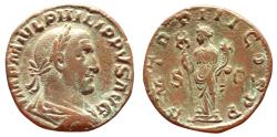 Ancient Coins - Philip I (244-249), AE Sestertius,Rome, AD 246-247