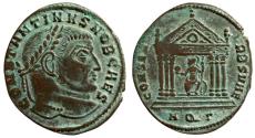 Ancient Coins - Costantinus I (AD 307-337), AE Follis Aquileia, AD 307 (5,21 gr, ,26 mm).
