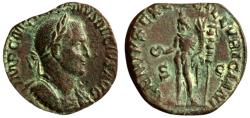 Ancient Coins - Trajan Decius Æ Sestertius. Rome, AD 249-251.