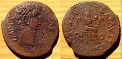 Ancient Coins - ZEUGITANA, Carthage. Tiberius. AD 14-37. Æ As (23mm, 8.35 g,)