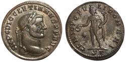 Ancient Coins - Diocletian, 284-305. Follis (Silvered bronze, 29 mm, 10.50 g,), Ticinum, circa 296-297.