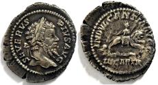 Ancient Coins - Septimius Severus; 193-211 AD, Rome, 204 AD, Denarius, 2.61g.