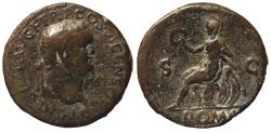 Ancient Coins - Titus, AE dupondius. Lyons mint, AD 77-78. 28 mm, 10.69 gr