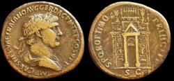 Ancient Coins - Trajan augustus, 98–117 Sestertius circa 103-111, Æ 36 mm, 23.54 g. VERY RARE