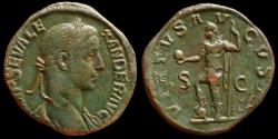Ancient Coins - Severus Alexander Æ Sestertius. Rome, AD 222-231. VIRTVS AVGVSTI