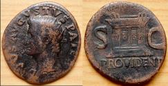 Ancient Coins - DIVUS AUGUSTUS Æ As. Struck under Tiberius. PROVIDENT, Rome AD 31-37