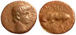 Ancient Coins - Augustus Æ Quadrans. Lugdunum, circa 15 BC-AD 10.