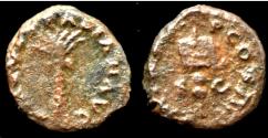 Ancient Coins - Vespasian. Æ Quadrans (2.05 g), AD 69-79. Judaea Capta type. Rome, AD 72/3.