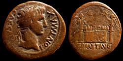 Ancient Coins - Augustus (27 BC-AD 14). AE As (27mm, 10.25 gm,). Lugdunum, 10-7 BC.
