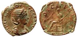 Ancient Coins - Herennia Etruscilla, Sestertius  Rome, AD 249-251; AE (g 14.70; mm 29)
