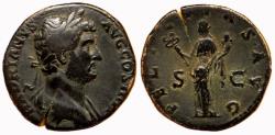 Ancient Coins - Hadrian. AD 117-138. Æ Sestertius (30mm, 27.01 g,). Rome mint.
