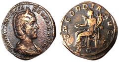 Ancient Coins - Otacilia Severa AE Sestertius 244-249. CONCORDIA