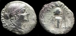 Ancient Coins - T. Carisius. Denarius 46, AR 3.49 g.