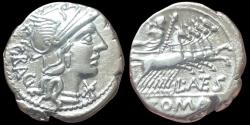 Ancient Coins - L. Antestius Gragulus, 136 BC. Denarius (Silver, 19 mm, 4.02 g), Rome.