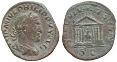 Ancient Coins - Philippus I 244-249 AD - Sestertius, 248 AD, AE 17,57g.