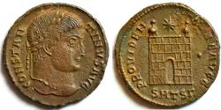 Ancient Coins - Constantine I BI Nummus. Thessalonica, AD 326-328.