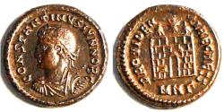Ancient Coins - Constantine II. Billon centenionalis, Nicomedia - PROVIDENTIAE CAESS /MNΓ. Campgate