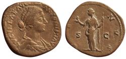 Ancient Coins - Lucilla, Wife of L. Verus. . AE Sestertius, 21.90g. Rome.