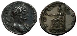Ancient Coins - Hadrian, 117-138. Denarius (Silver, 3.12 g ),  Rome 118.