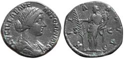 Ancient Coins - Lucilla (daughter of M. Aurelius) Æ Sestertius. HILARITAS Rome, AD 164-167